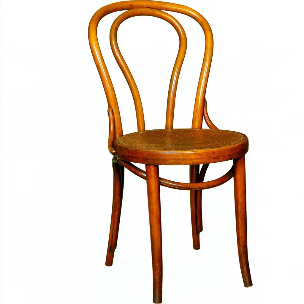 Craftandcrux best seller brown chair with double arc backrest, showcasing elegant wooden design and sturdy construction.